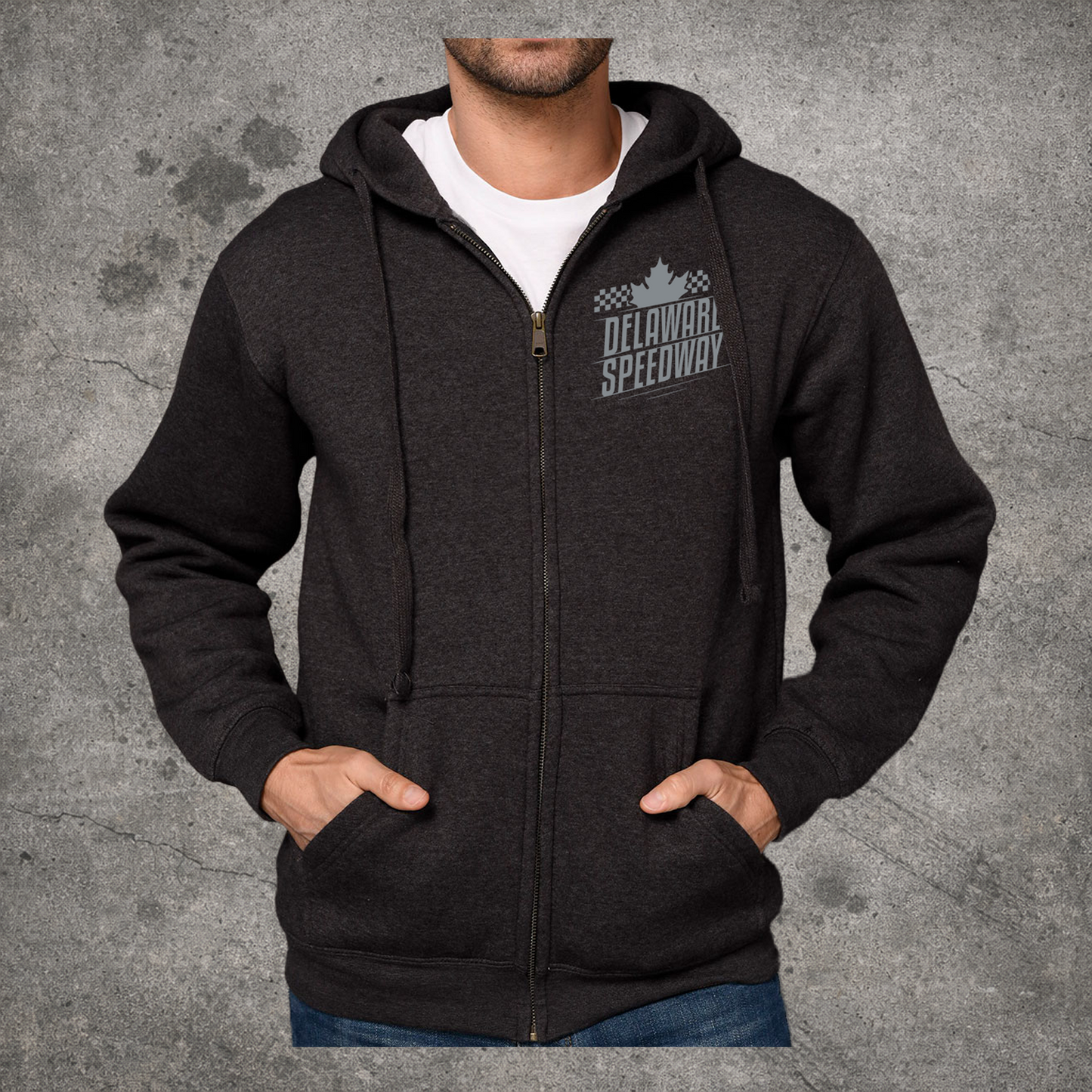 Delaware Hoodie - DS Zippie - Charcoal Heather