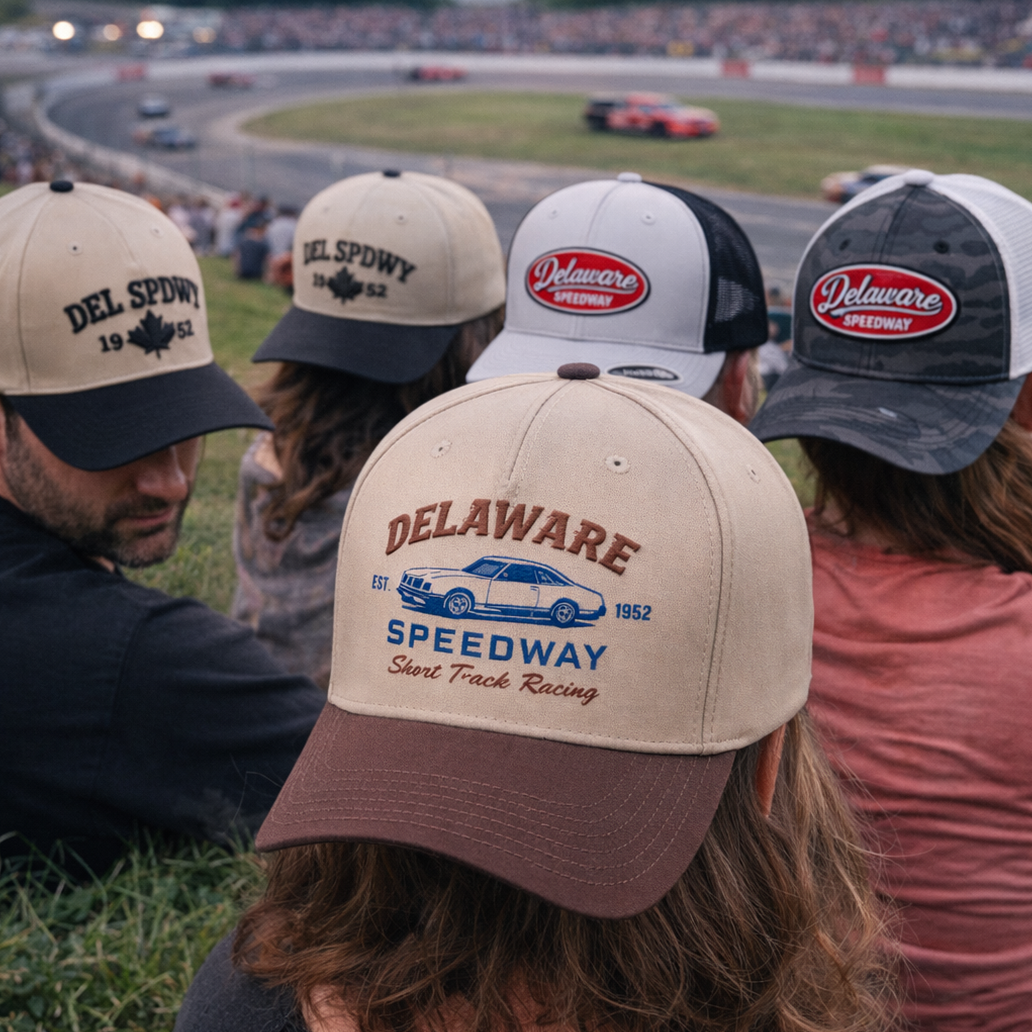 Delaware Hat C - Brown/Brown solid snap back