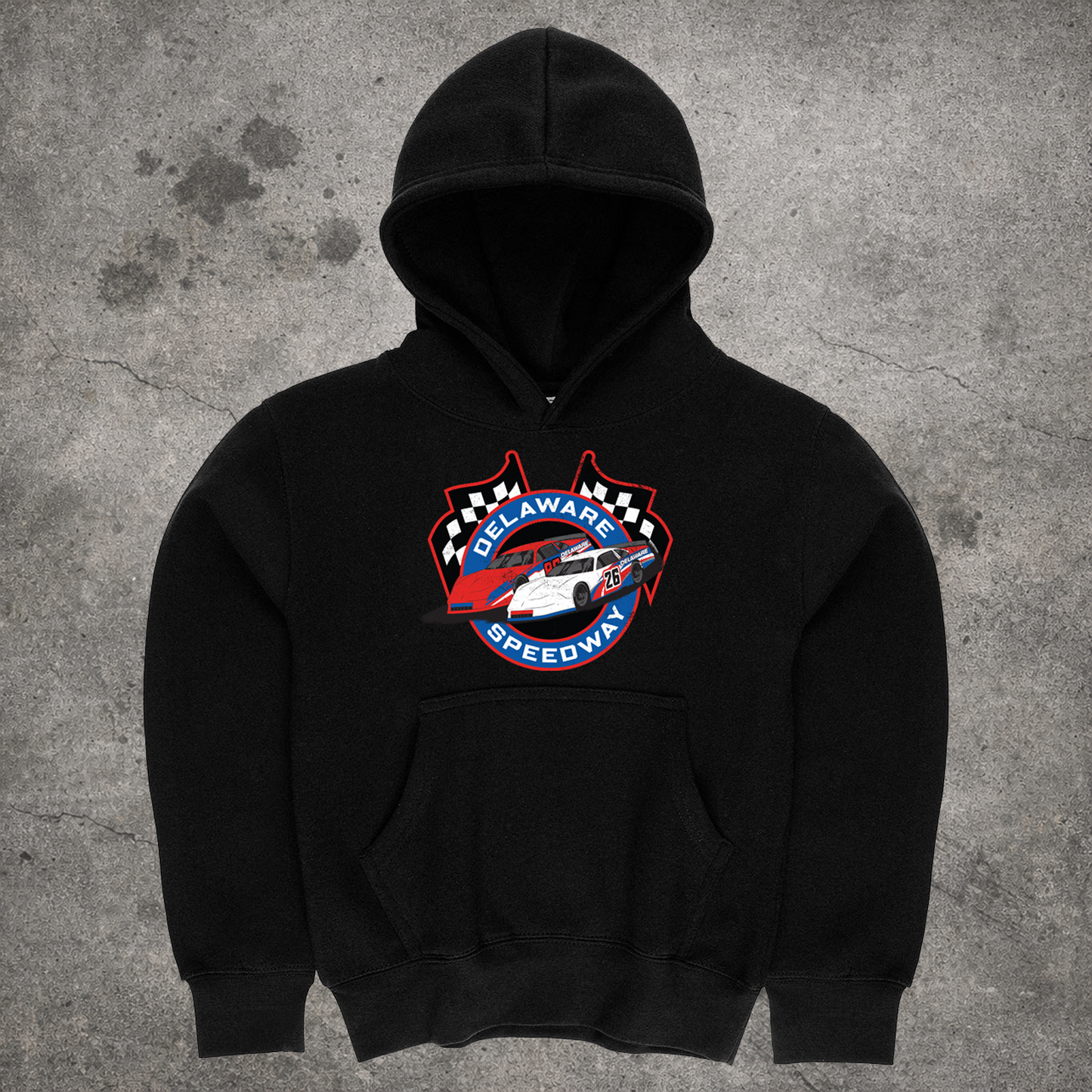 Delaware Hoodie - DS Flags Youth - Black