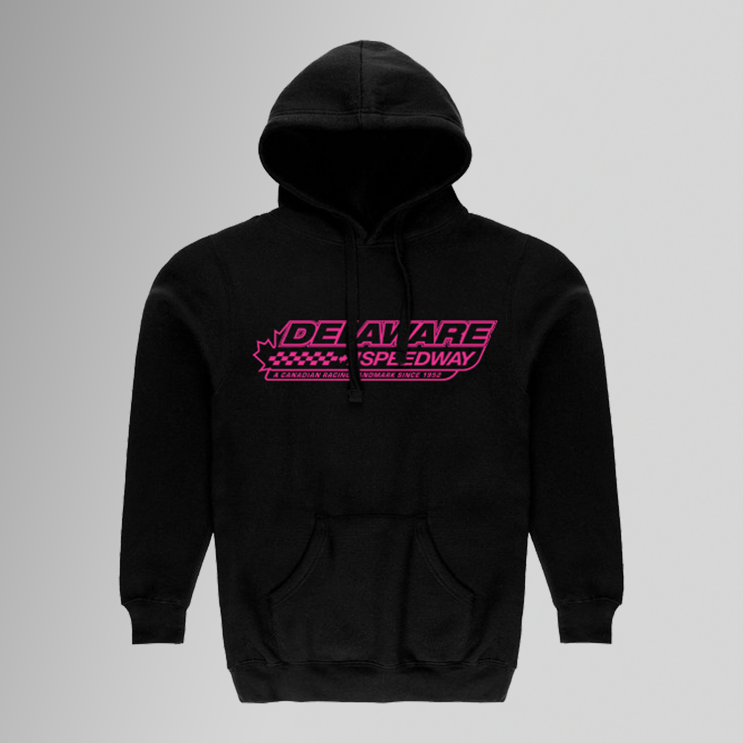 Delaware Hoodie - Black Neon Pink