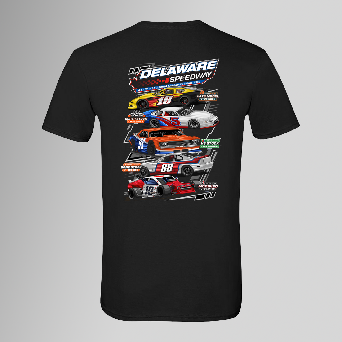 Delaware T-Shirt - Five Divisions - Black