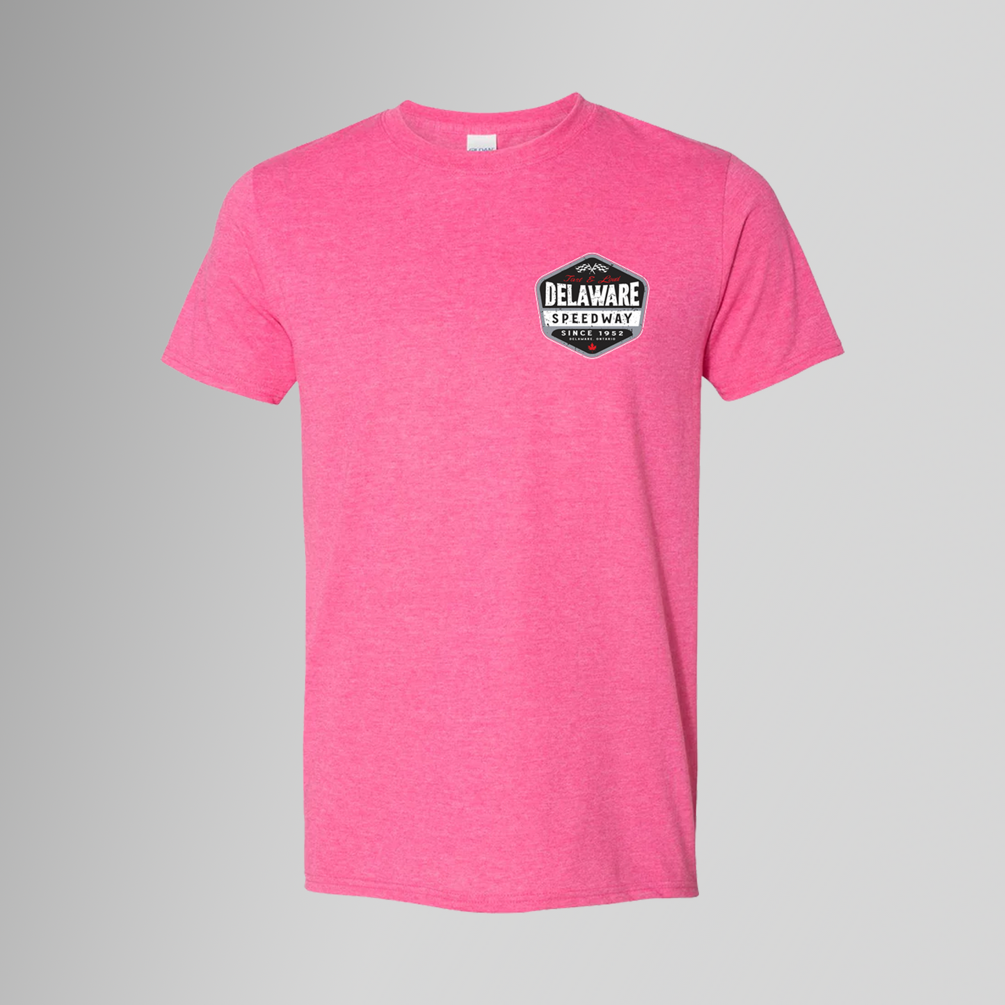 Delaware T-Shirt - Badge - Heather Heliconia