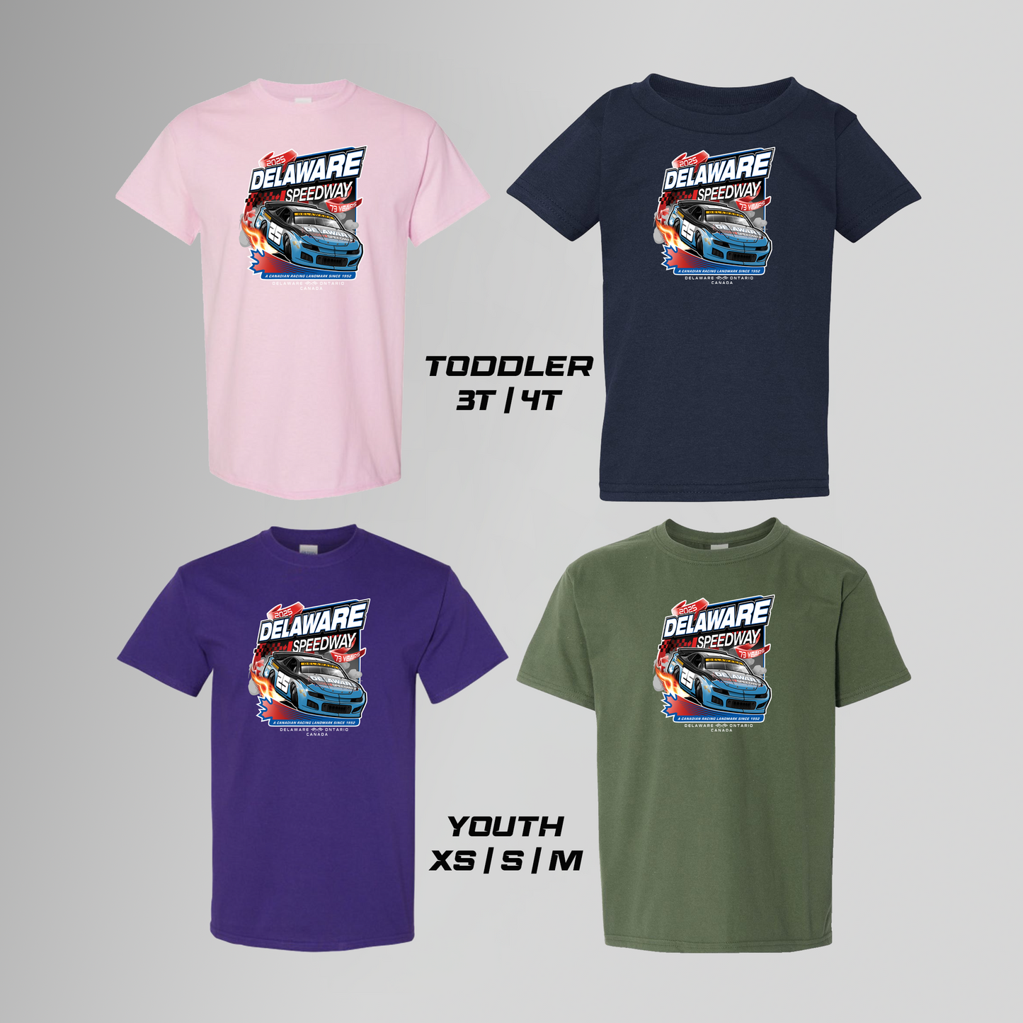 Delaware T-Shirt 2025 Toddler/Youth - Multiple Colours