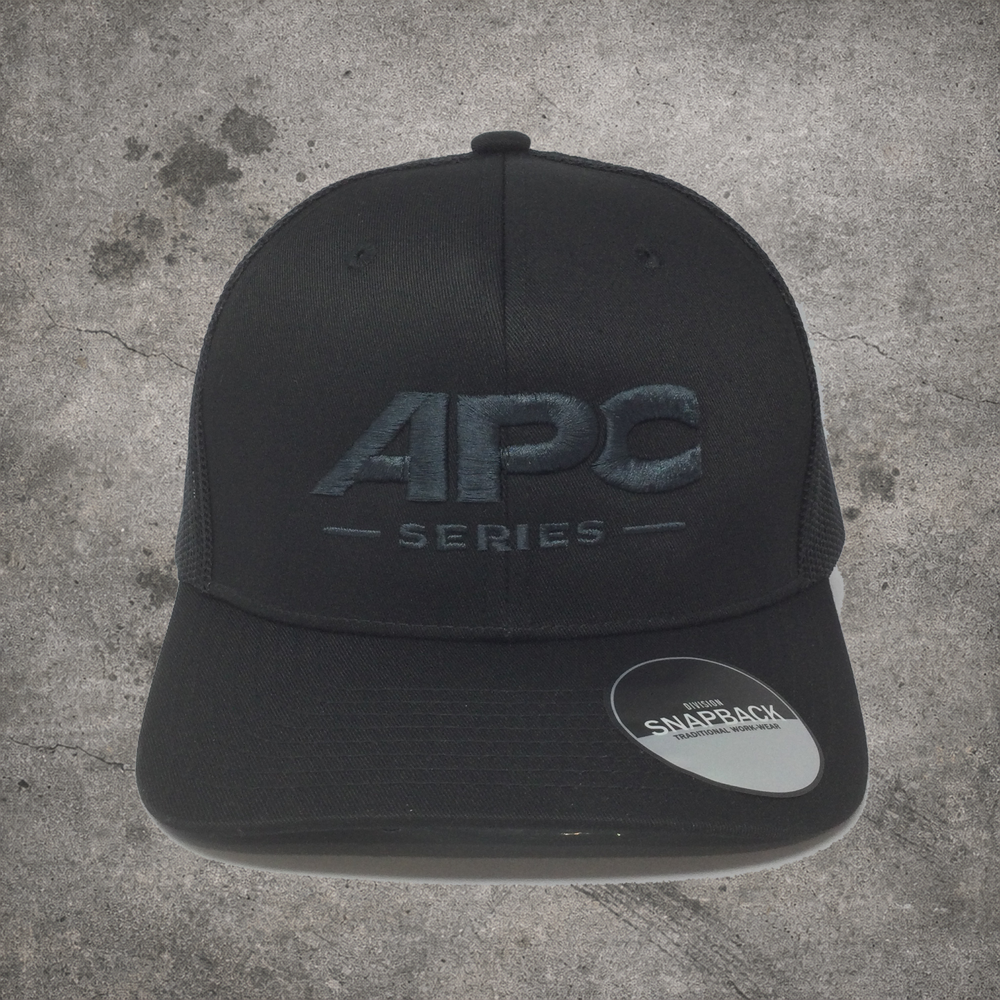 APC Hat C - Black solid snap back