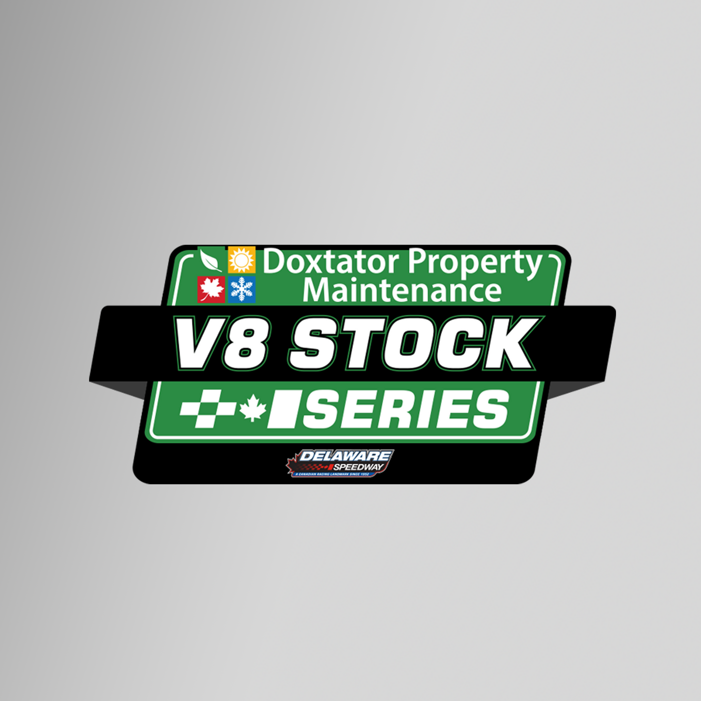 Delaware Decal - V8 Stock Division Logo - 6"