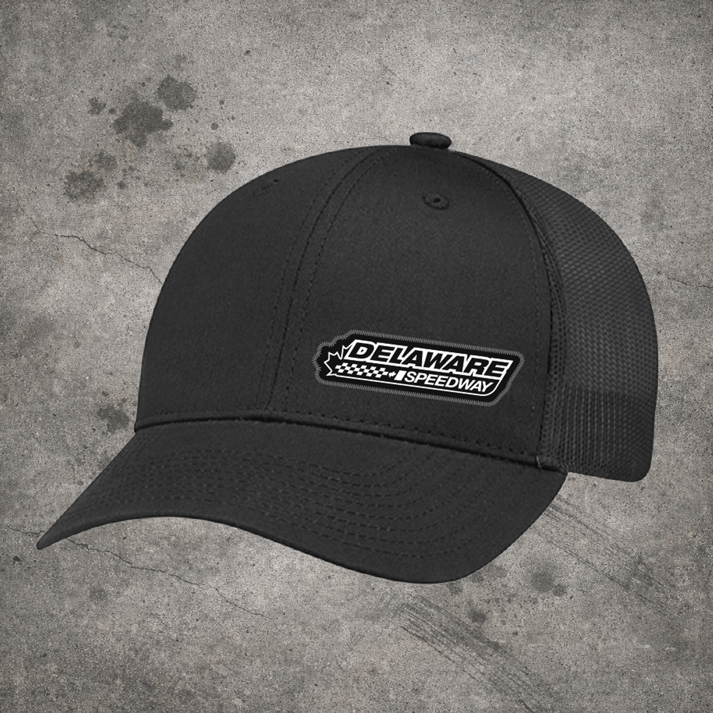 Delaware Hat F - Black mesh snap back