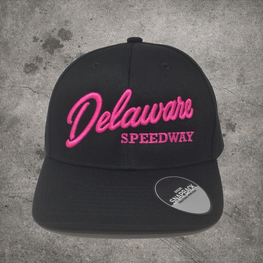 Delaware Hat H - Black solid snap back