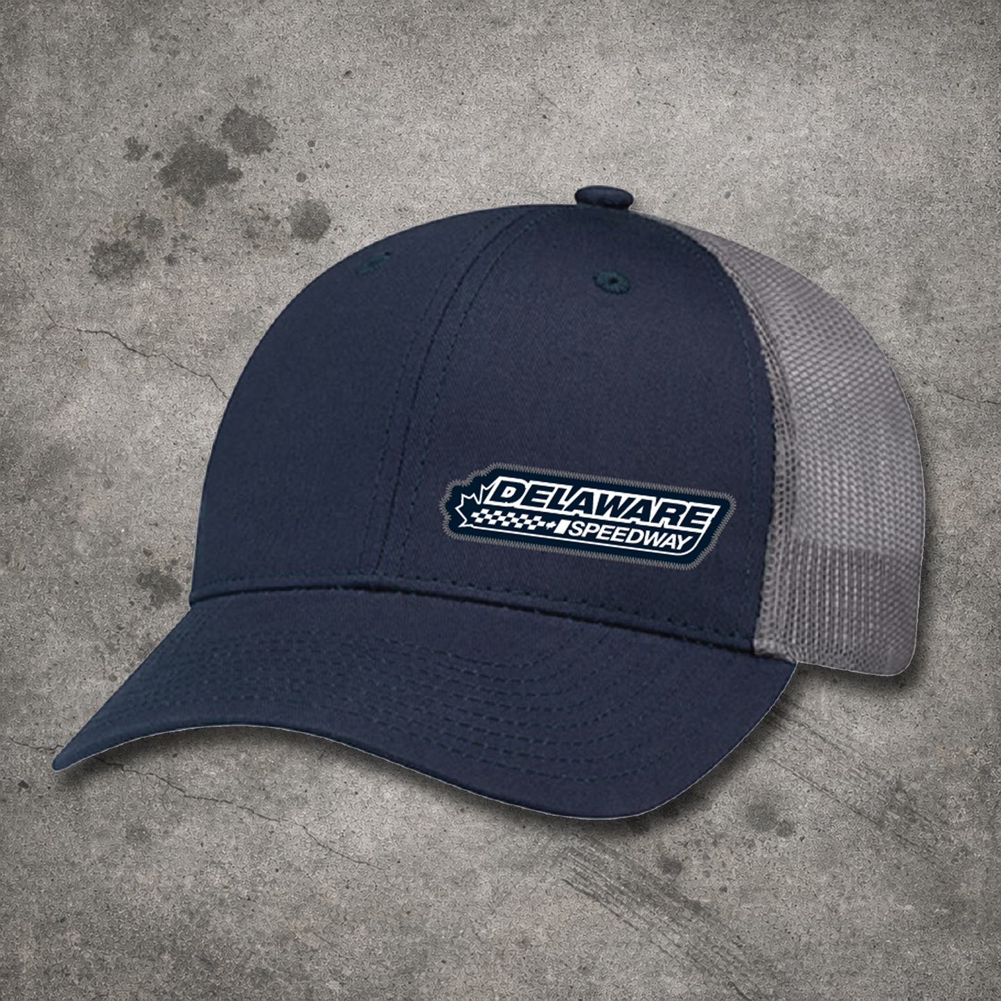 Delaware Hat E - Navy/Slate mesh snap back