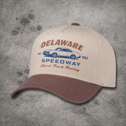 Delaware Hat C - Brown/Brown solid snap back