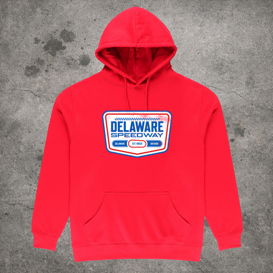 Delaware Hoodie - Badge - Red