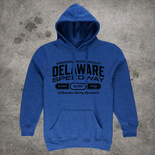 Delaware Hoodie - Arched - Royal Heather