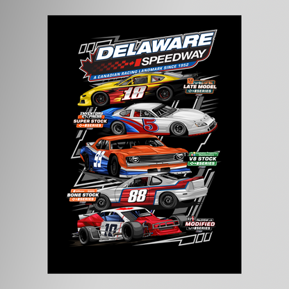 Delaware T-Shirt - Five Divisions - Black