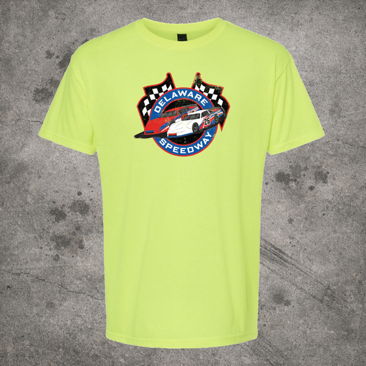 Delaware T-Shirt - DS Flags Youth - Lime Shock