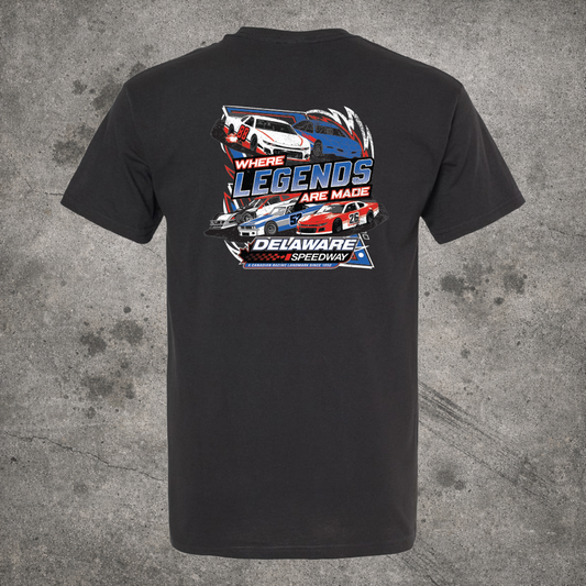 Delaware T-Shirt - Where Legends Are Made - Black