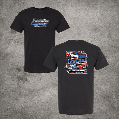 Delaware T-Shirt - Where Legends Are Made - Black
