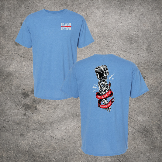 Delaware T-Shirt - Skeleton Hand - Light Blue