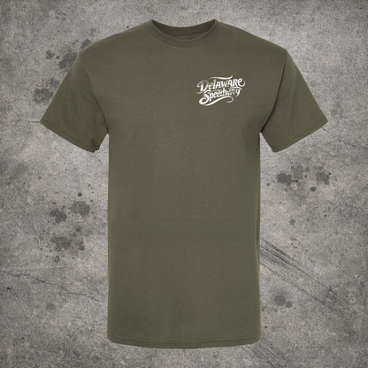 Delaware T-Shirt - Blood, Sweat & Grit - Heather Military Green