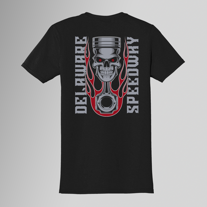 Delaware T-Shirt - Piston Skull - Black